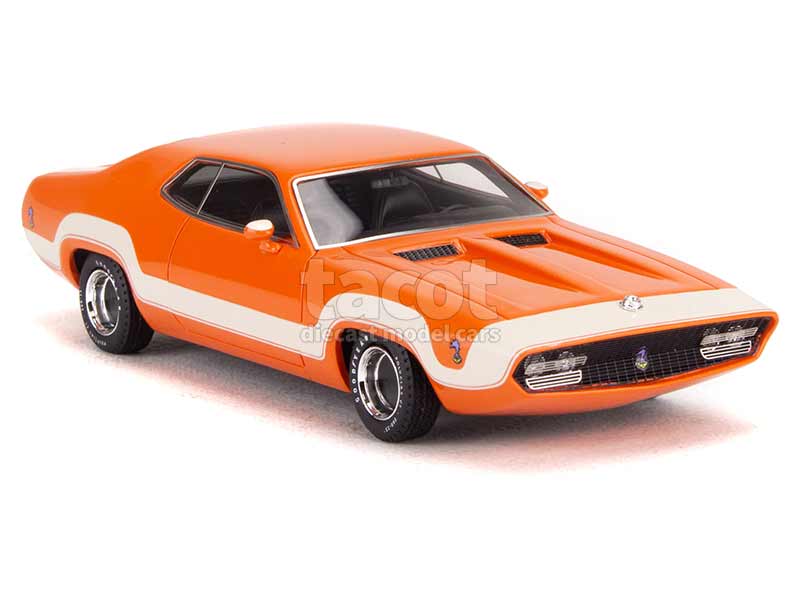 Miniature Plymouth GTX 1/43 IXO Runner Metallise Doré 1971 - Voiture