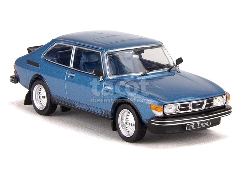 Maquette Saab 99 Turbo Combi Coupé 1977 Bleu Métal 1:43 - IXO CLC393N - Diecast Neuve
