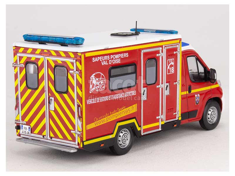 FIAT DUCATO NEUTRE Avec Decalcos Pompiers Pompier Gyroleds 1/43 EUR 85