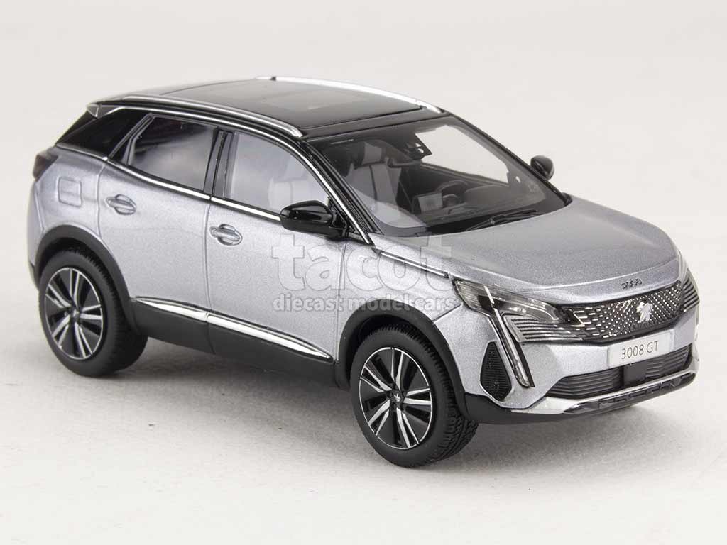 Peugeot 3008 Gt, 2021, Bleu-Métallisé, 1:43 NOREV