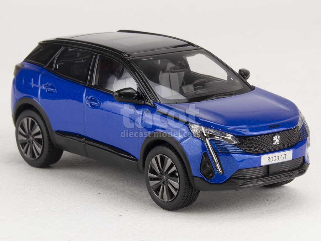 Peugeot - 3008 GT Black Pack 2021 - Norev - 1/43 - Autos Miniatures Tacot