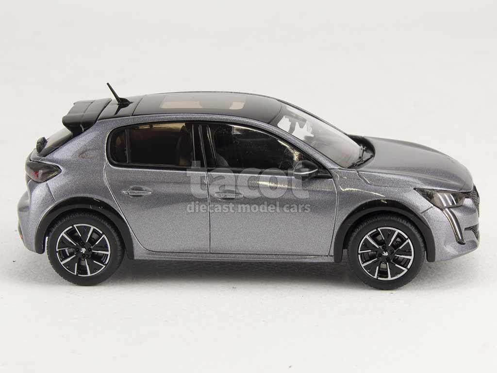 PEUGEOT 208 GT Line 2019 Platinium Grey NOREV 1/43 Ref 472834 - La Boutique  D'ALAIN