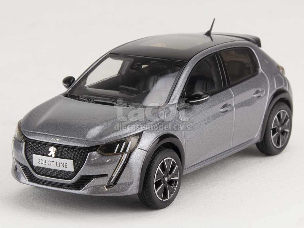 PEUGEOT 208 GT Line 2019 Platinium Grey NOREV 1/43 Ref 472834 - La Boutique  D'ALAIN