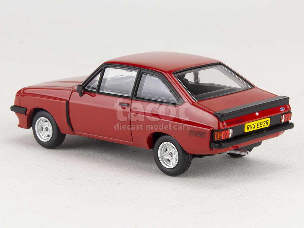Ford Escort MK2 RS2000 Noire 1:43 – Vanguards VA14906, Miniature Statique