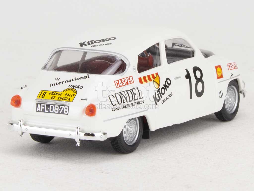 Trofeu Spark 1/43 - Saab 96 Rallye De Angola 1967 N°18 - Voiture De Collection Résine - édition Lurdes