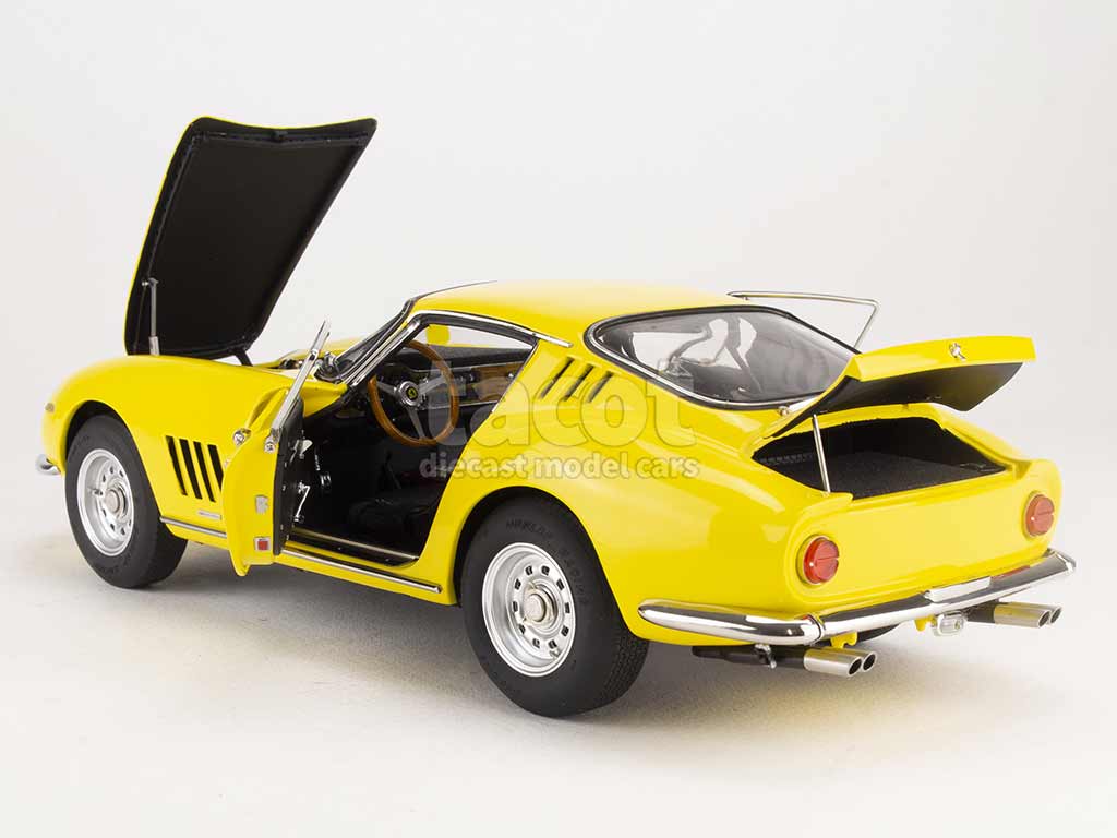 Miniature Ferrari 275 GTB/4 1966 Jaune - Échelle 1/18 ERTL American Muscle - Zamak - Occasion