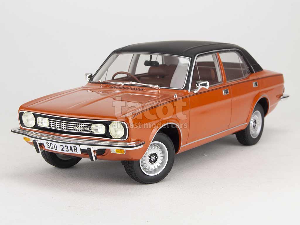 Coche miniatura Morris Marina 1/18 Cult Scale Models metallise grün/braun RHD 1977 1:18