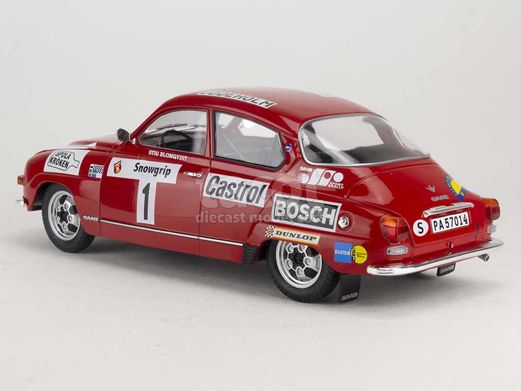 Modellino in miniatura Saab 96 1/18 IXO V4 No.7 Rallye WM Rallye Suède 1973 - Modellini