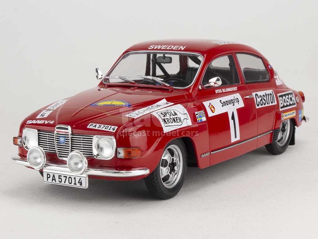 SAAB 96 V4 7 EKLUND/CARLSSON RALLYE WM DE SUEDE 1973