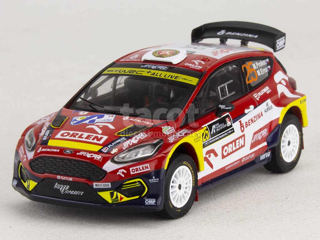 Ixo 1/43 – Ford Fiesta R5 MkII #27 – Rallye Monte-Carlo 2022 – Cais & Tesinsky – Blanche