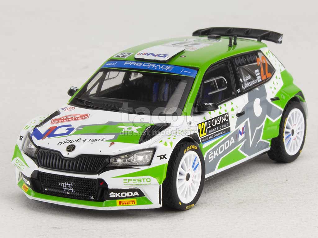 98921 Skoda Fabia Rally2 Evo Monte-Carlo 2022