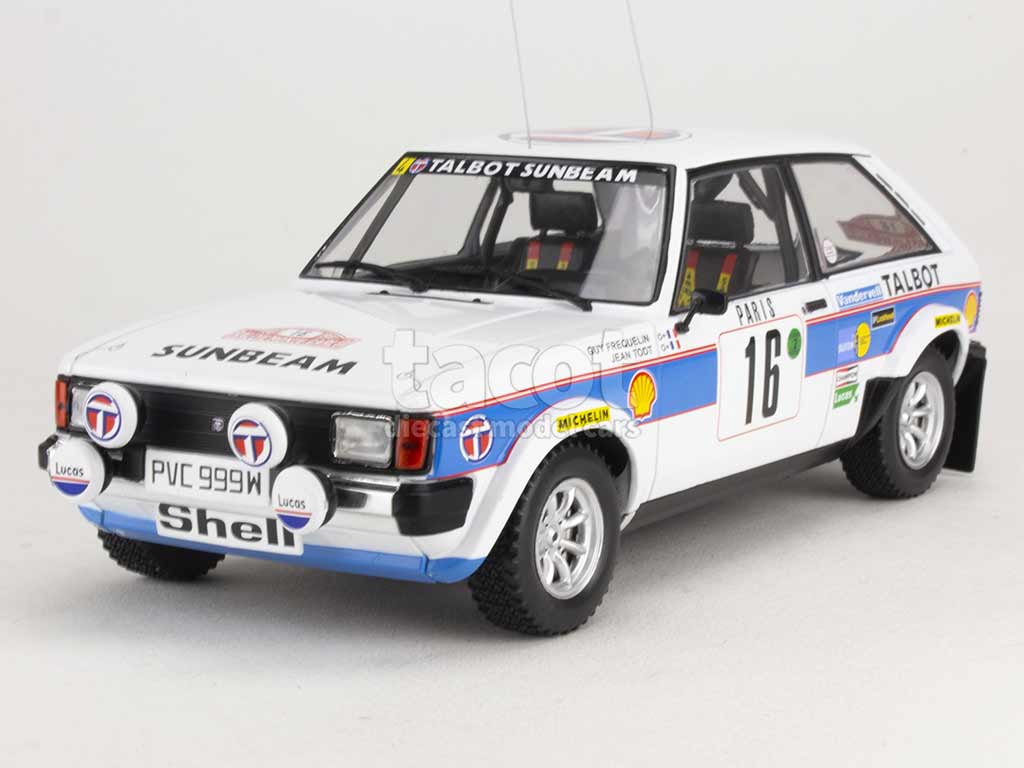 Miniature Talbot Sunbeam Lotus Monte-Carlo 1981 – IXO 1/24 – Neuve Sous Emballage