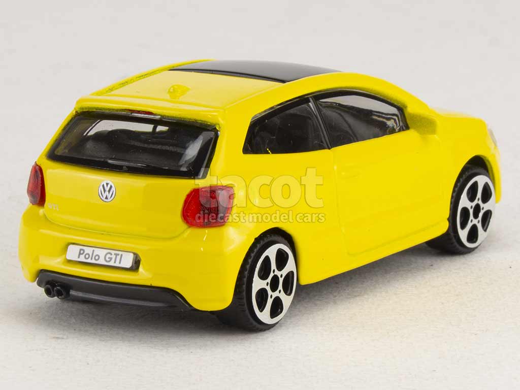 VW Polo GTi Jaune Bburago échelle 1/43 moulage sous pression