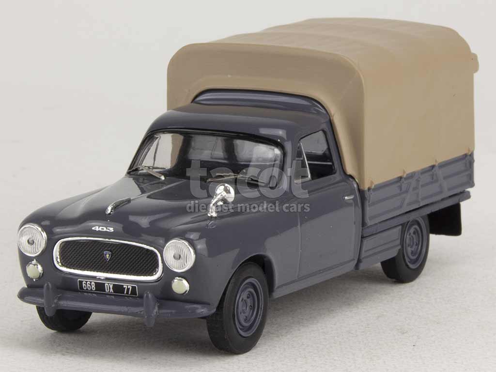 Peugeot 403 PICK-UP gris avec bâche (limitée à 504 pcs)