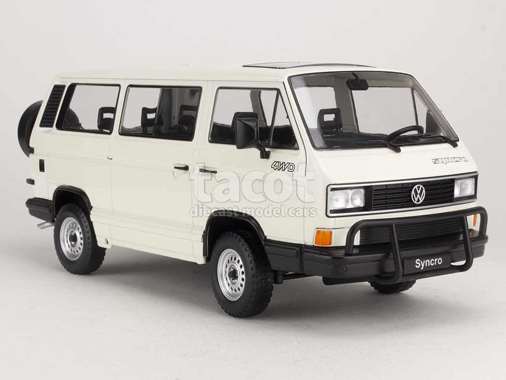 Volkswagen Bus T3 Syncro 1987 White 1:18