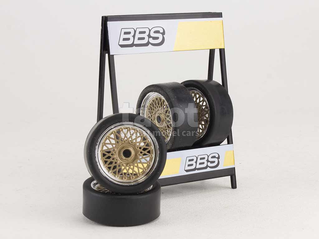 Divers Set 4 Wheels BBS IXO 1/18 Autos Miniatures Tacot