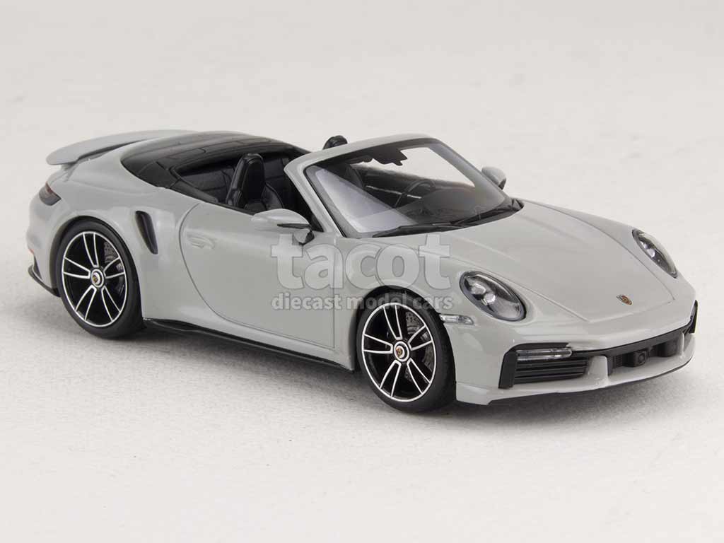 Modèle Porsche 911 (992) Turbo S Cabriolet 1/18 - Minichamps, Métal, Rouge 2020 - Pour Collection