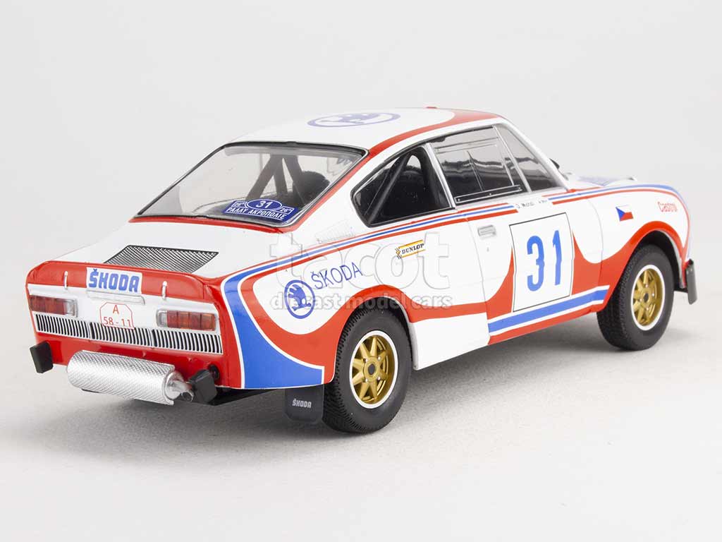 Škoda 130 RS, No.41, Kvaizar, rallye Acropolis 1979 1:24 IXO | Sběratelské modely aut