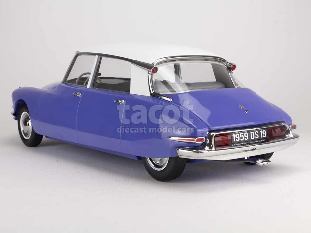 Norev Citroën DS 19 violette et champagne 1955 à l'échelle 1:12