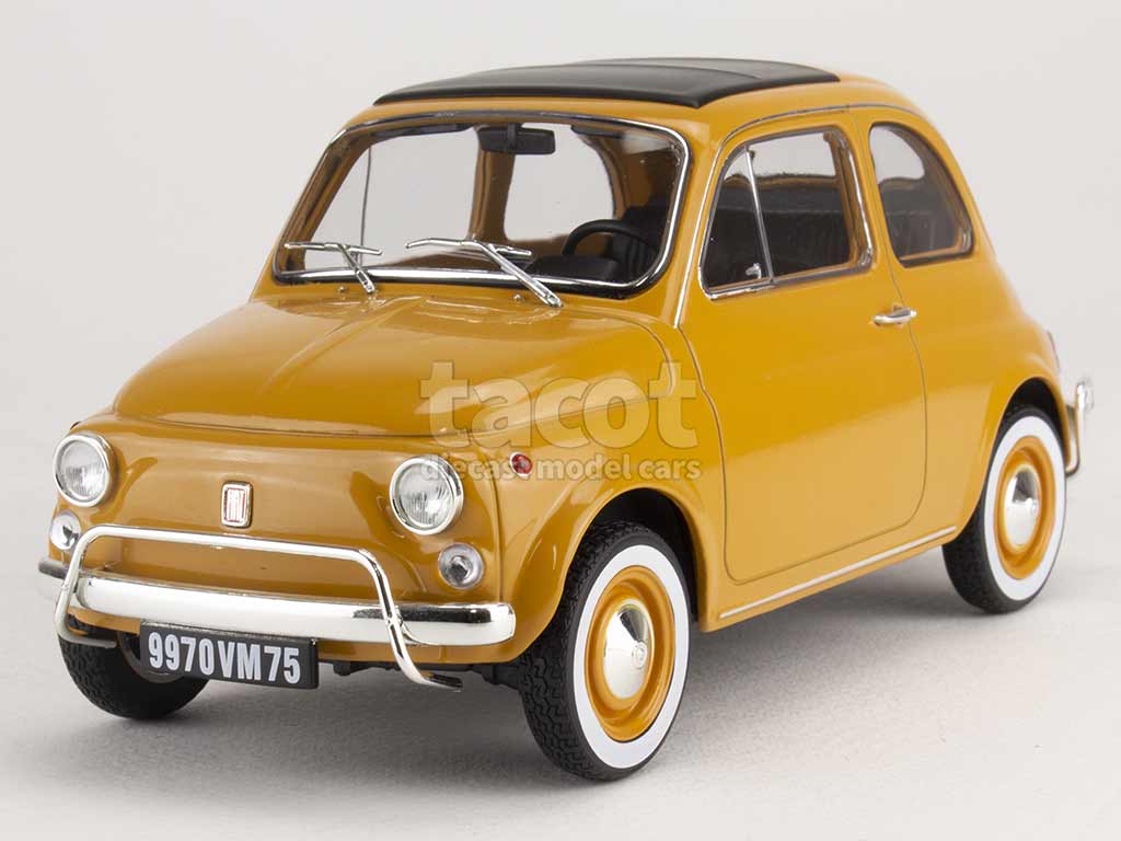 Fiat 500 Lounge Jaune Miniature Norev 1/18, Voiture De Collection Occasion