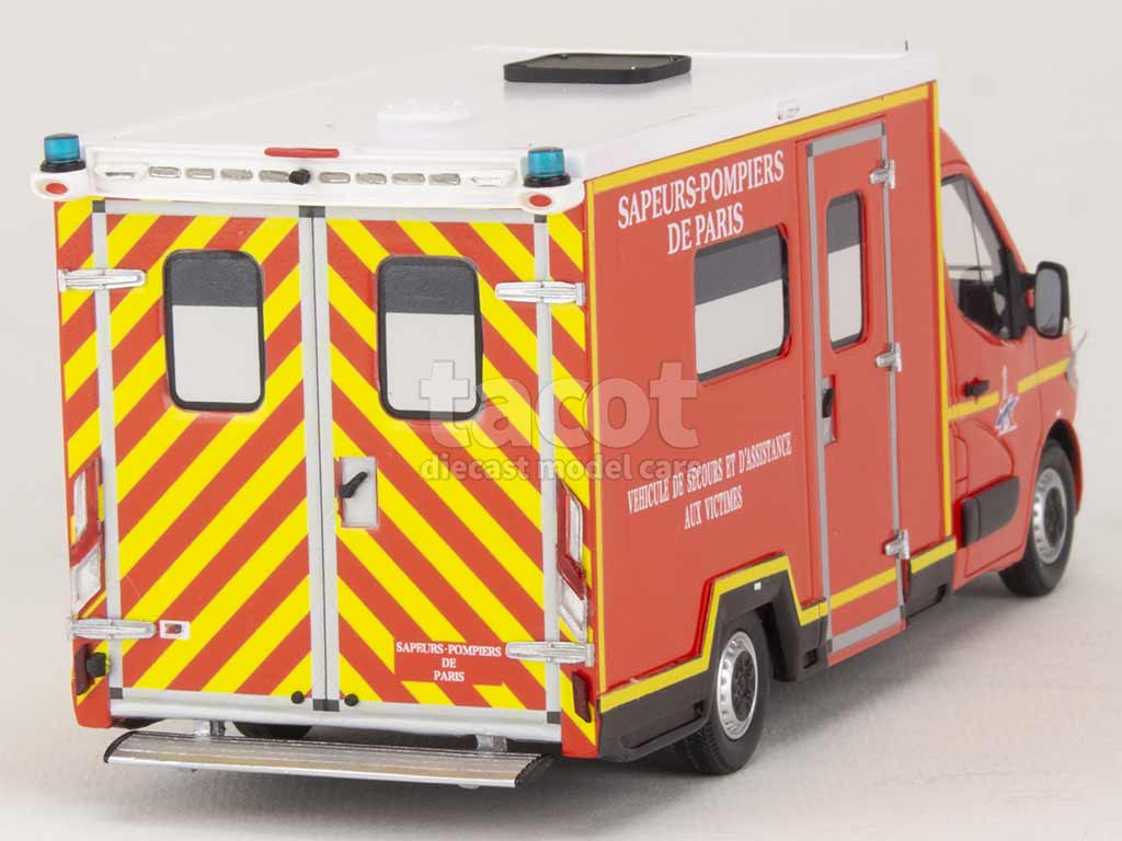 Camion Pompiers Renault Master Bburago - Modèle Miniature Collector Neuf