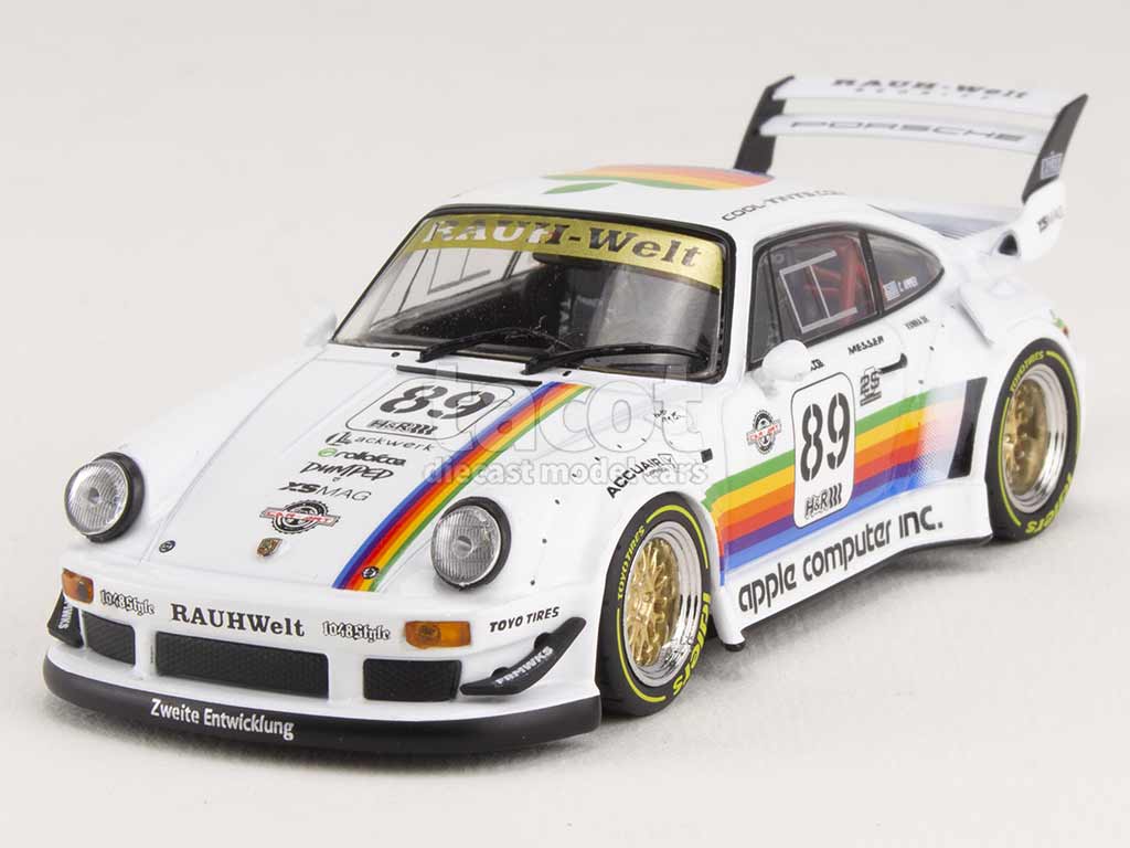 Miniature Minichamps 1:43 - Porsche 911 Turbo (930) 1976 Livrée Martini - Édition Limitée Blanc