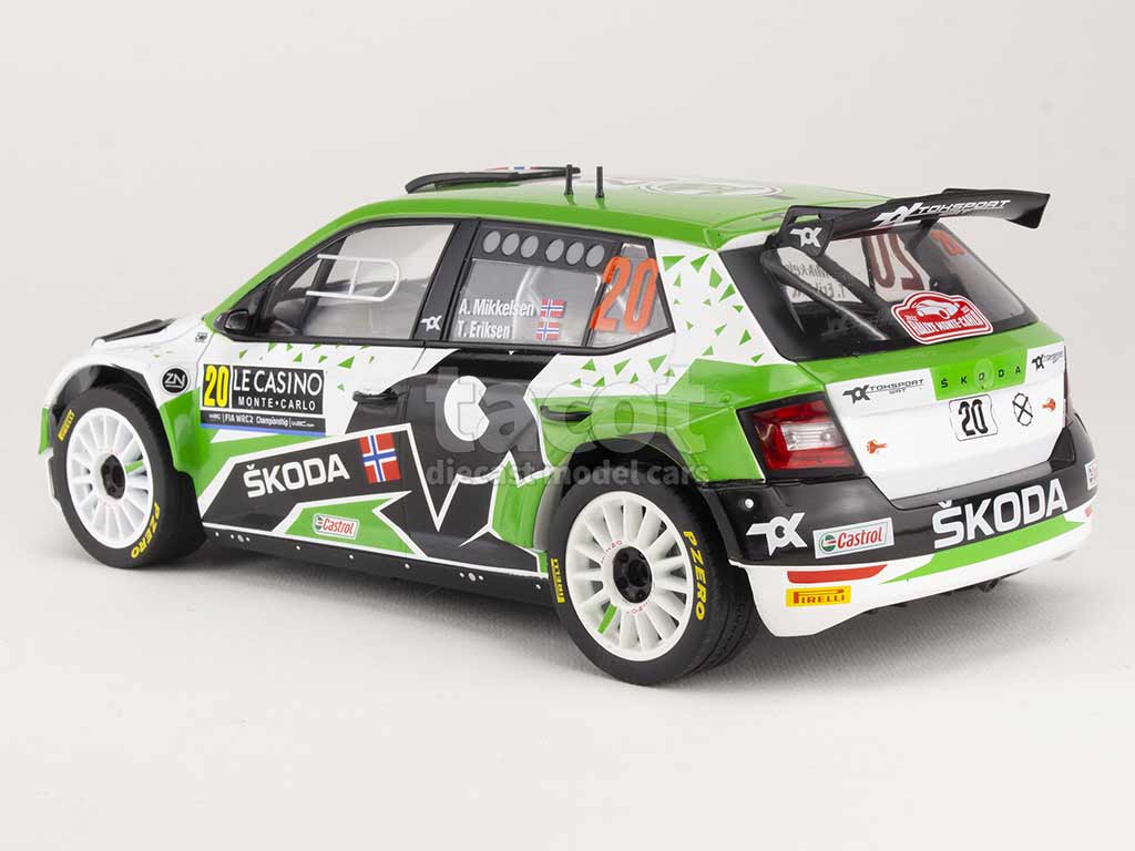 99707 Skoda Fabia Rally2 Evo Monte-Carlo 2022