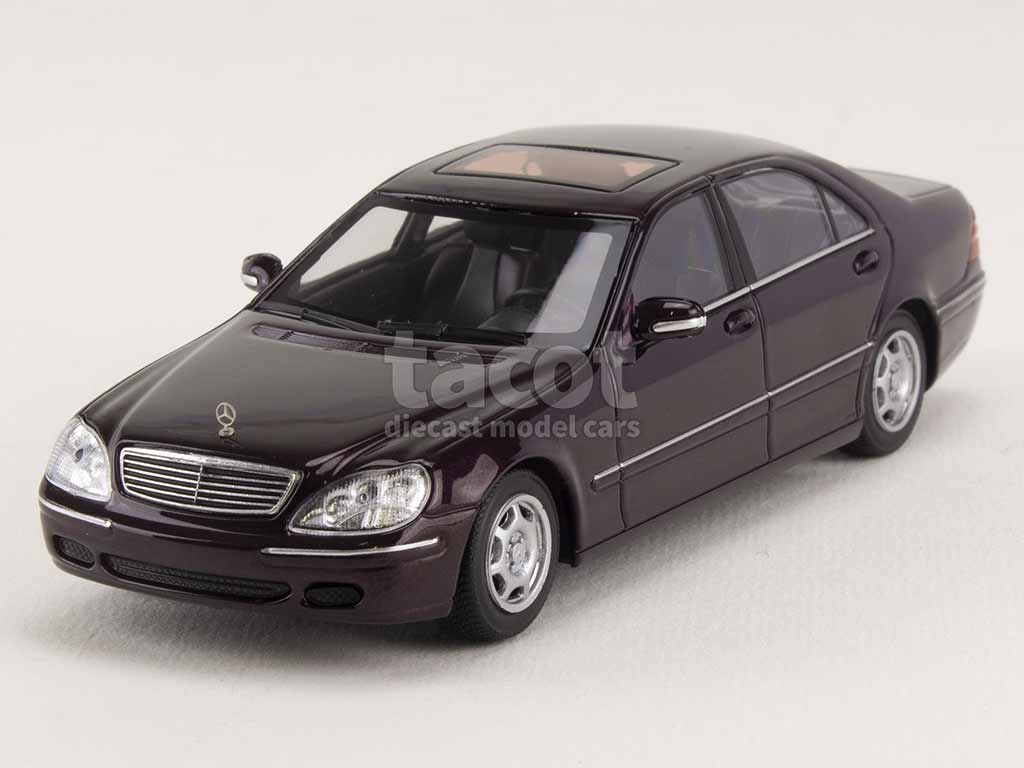 Mercedes S Class W220 1998 Maxichamps 1 43 Autos Miniatures Tacot