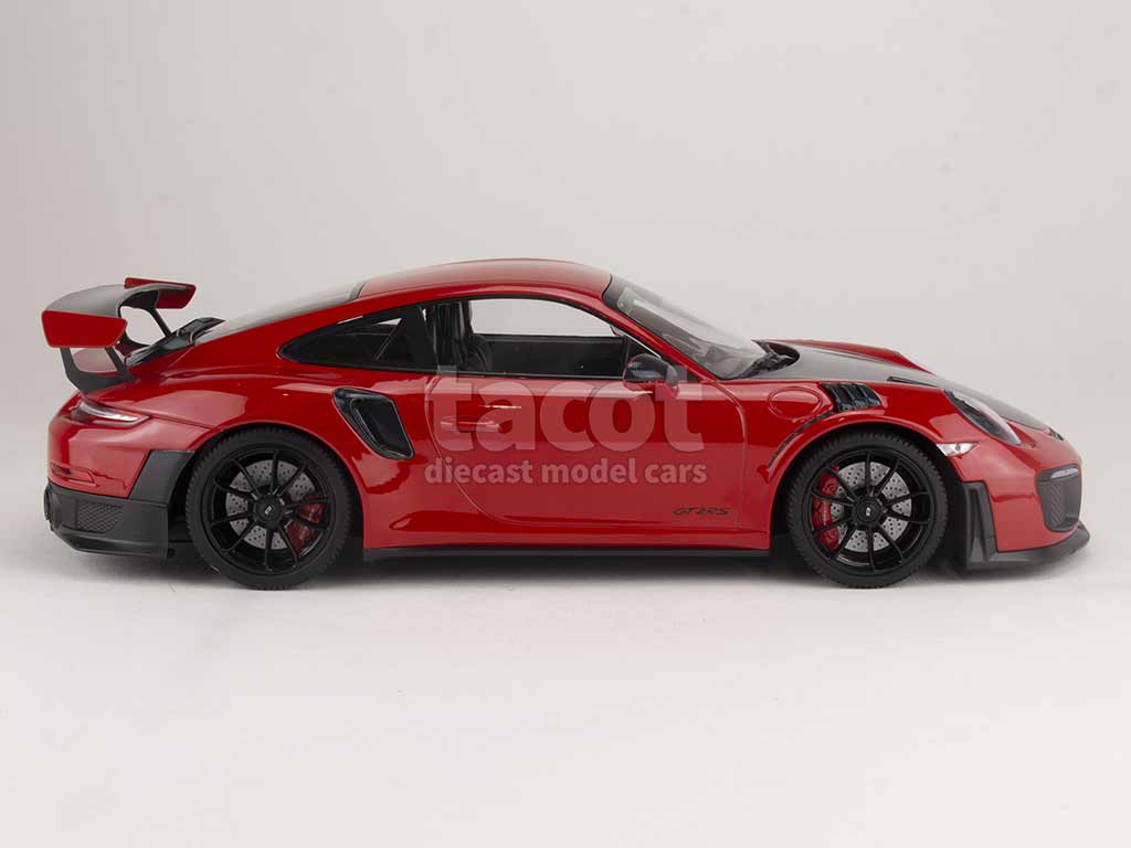 Diecast Model Cars Porsche 991 GT2 RS 1/18 Minichamps 911 GT2 RS  .2  Green/carbon 2018 Avec Weissach Paket Et Dore Magnesium Jantes