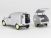 3390 Citroën 2CV AZU Fourgonnette Caravane Ailette