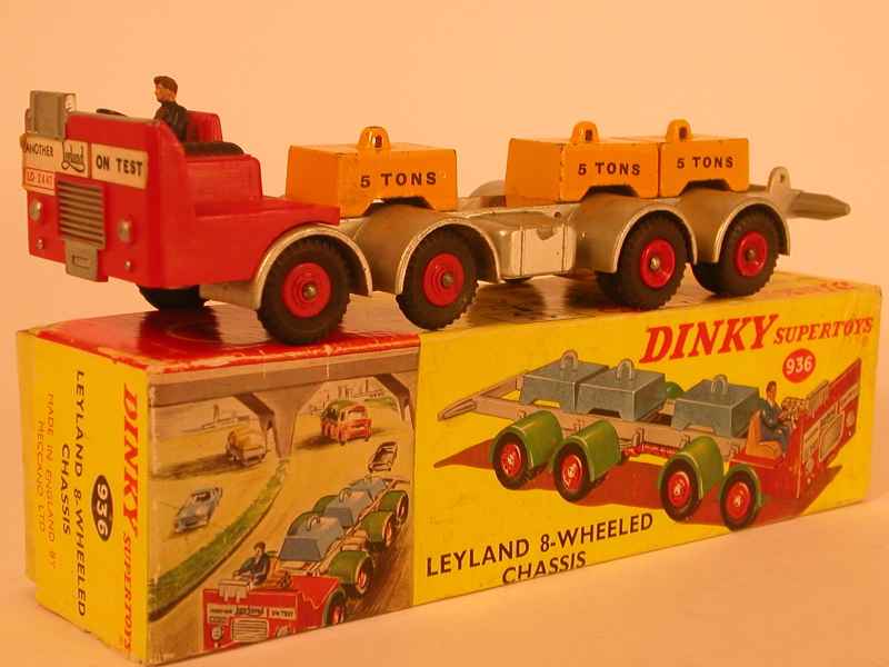 A Dinky Supertoys No. 936 Leyland 8-wheeled chassis with driver and