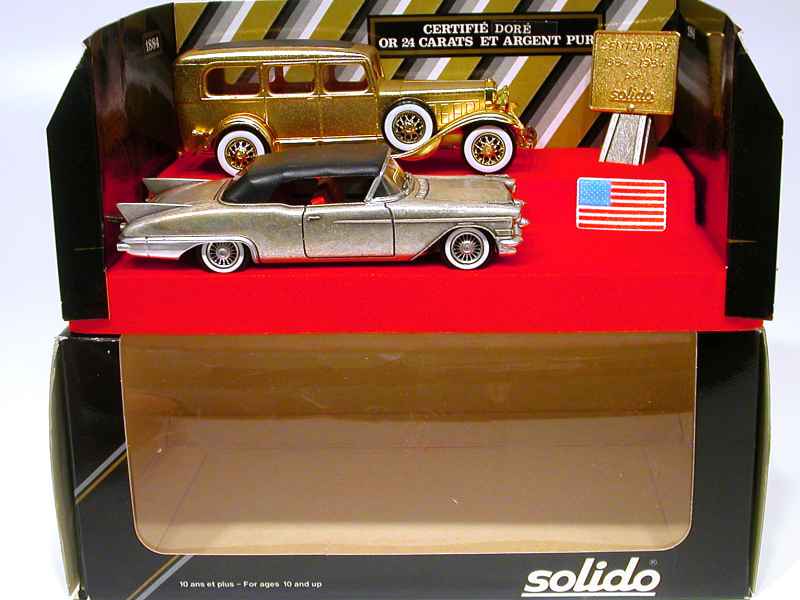 SOLIDO Coffret Duo CADILLAC 452 / CHEVROLET Camaro