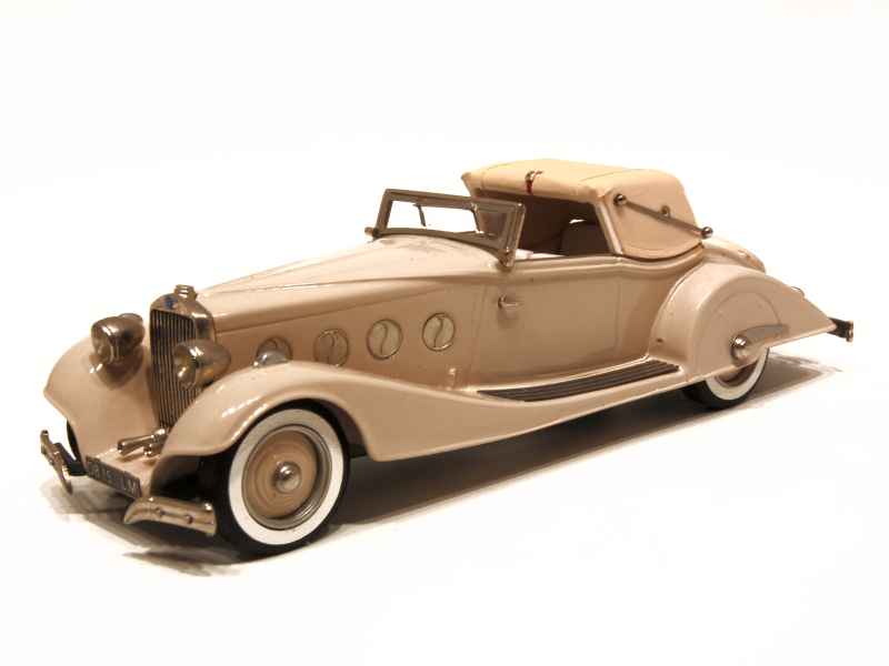 Voiture Miniature Delage D8 1934 Cabriolet Marron Eligor 1/43 - Occasion