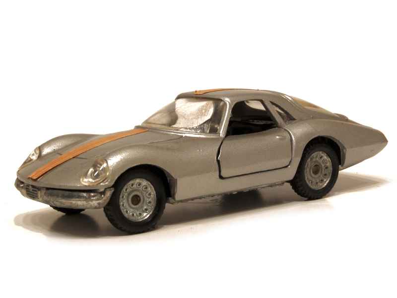 Politoys M 529 Alfa Romeo Giulia Kangourou Gris Métal - Miniature 1/43, Année 1967, Dans Sa Boîte