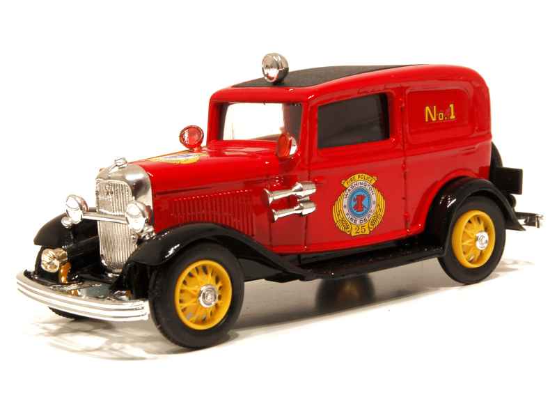 ELIGOR FORD V8 CABRIOLET CAPOTE 1932 POMPIERS FIRE SAN FRANCISCO REF 1203 1/43 A
