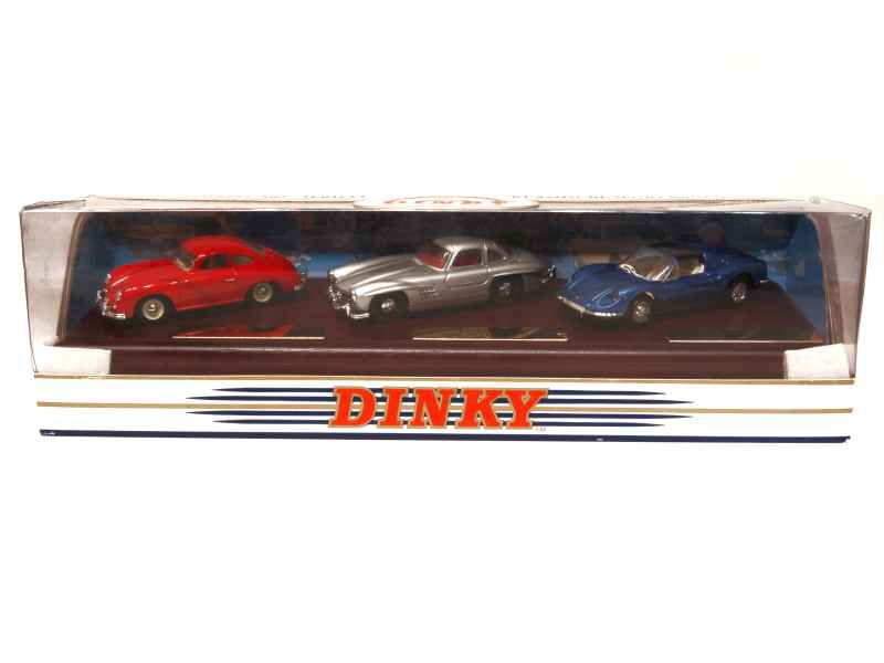 Coll 12089 Divers Coffret Ferrari Dino/ Mercedes 300SL/ Porsche 356