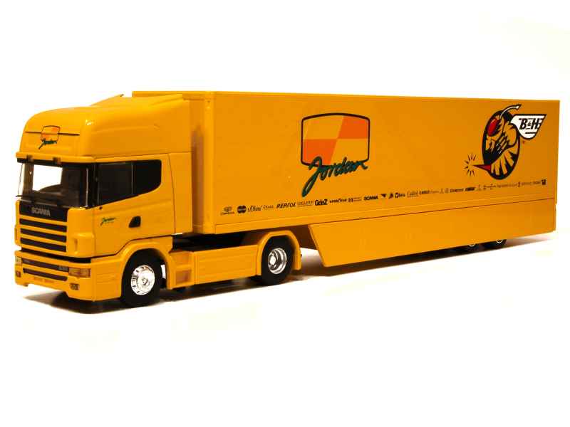 Décl 12817 Scania 144L Jordan Peugeot  F1 1997