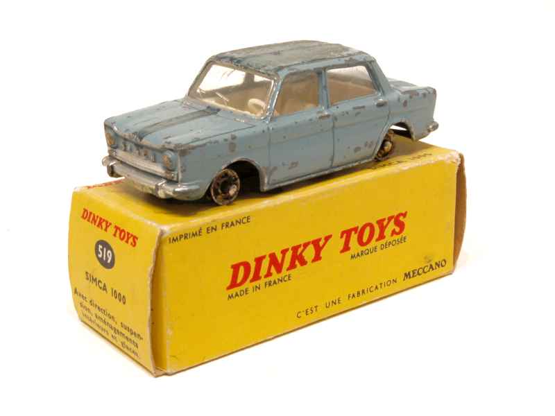 Miniature Simca 1000 Rouge 519 - Dinky Toys France 1/43 (Occasion, état Correct)
