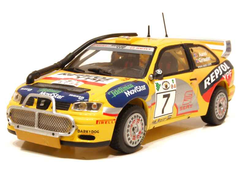 Seat Cordoba WRC E2 - Modèle Réduit 1/43 Safari Rallye 2000 - Occasion Avec Défauts