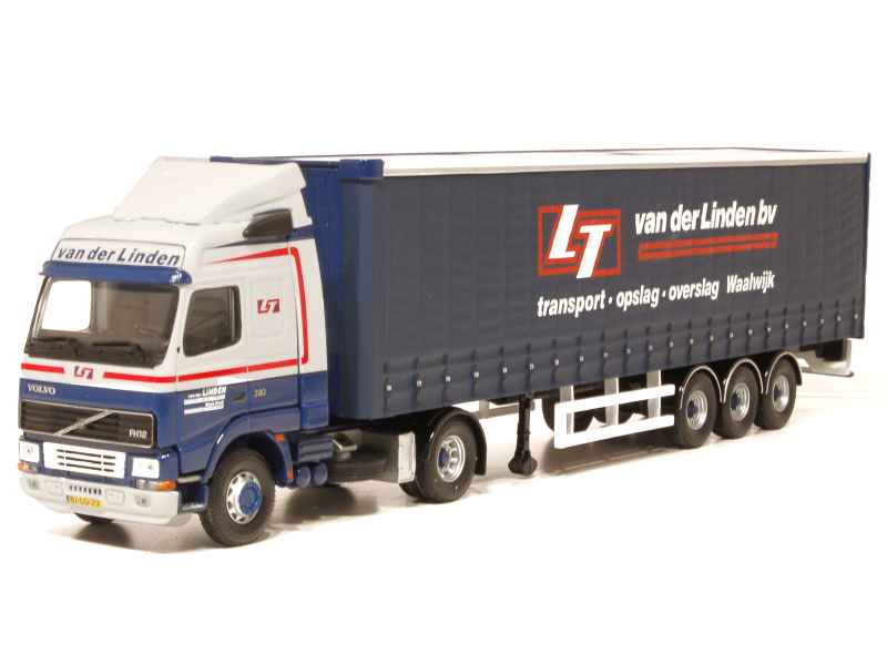 Tekno N°76 échelle 1/50 - Volvo FH12 Curtainside Bleu/blanc Dodd's (occasion)