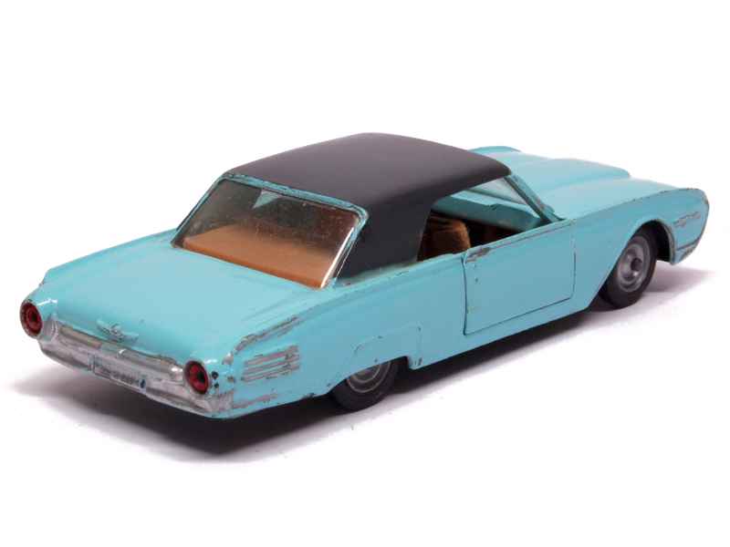Miniature Solido 1/43 - Ford Thunderbird Bleue - Réf 113 - Occasion (sans Boîte, Pare-brise Manquant)