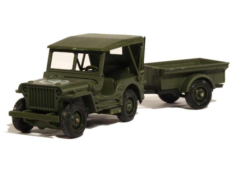 Seven boxed die cast military vehicles - Solido 256 Jeep Willys Avec