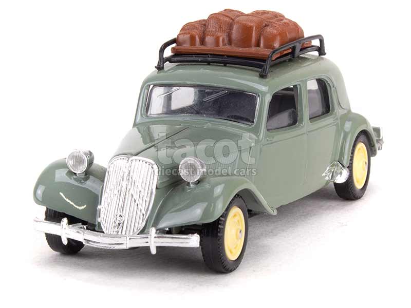 Citroen traction 15 six rmc 1952 radio monte carlo, miniature 1/43 voiture auto - Collection