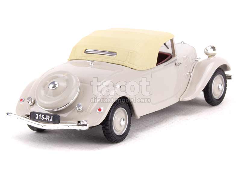 Commemorative 1938 Emile Tonneline Traction Avant Cabriolet scale model - Citroënvie