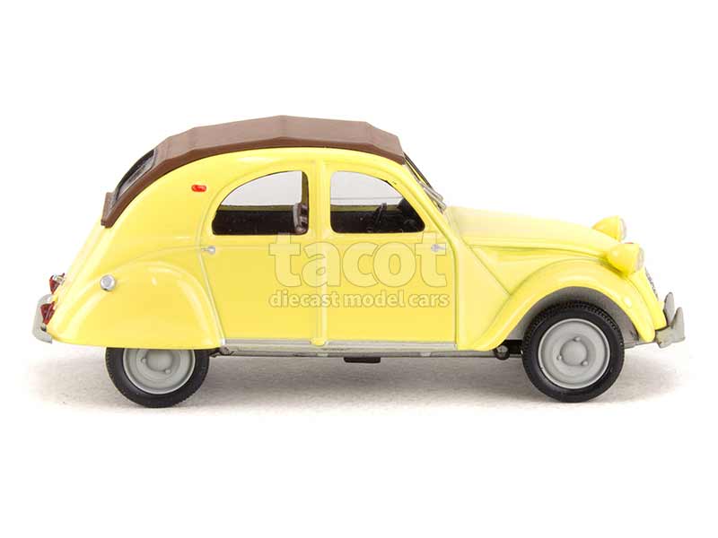 Modèle Réduit CITROËN 2CV 1961 Jaune - 1/43 - Universal Hobbies / Atlas
