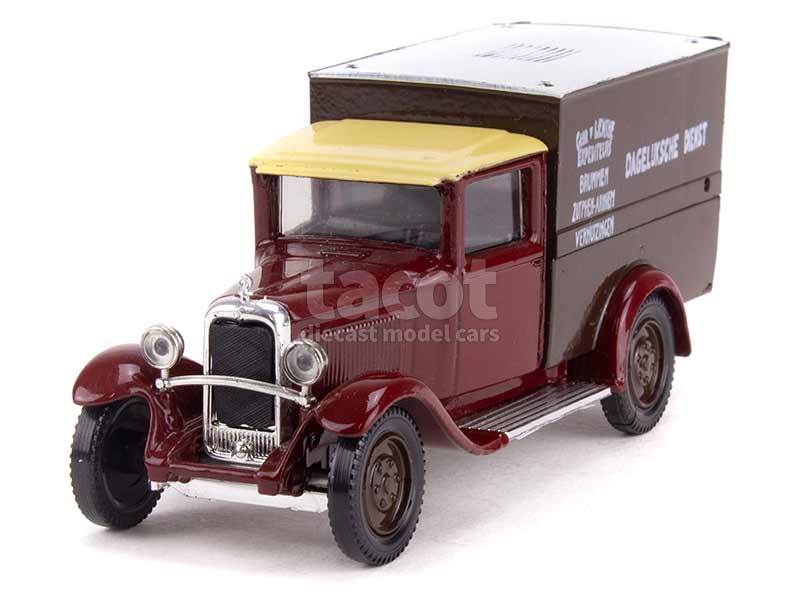 Miniature Citroën C4 F Fourgon Pompier 1930 - Échelle 1/43 - Occasion - Modèle Ancien