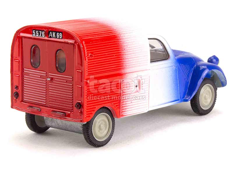 1/43 NOREV PLASTIGAM Citroën 2cv fourgonnette bleu n'26 en boite non
