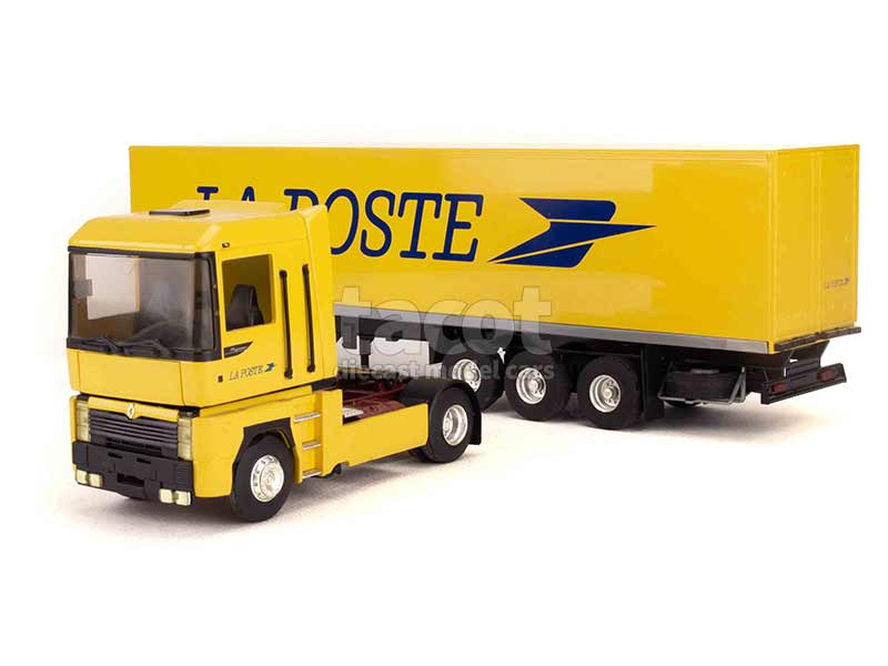 Eligor / LBS 1/43 - Renault AE 500 Magnum + Remorque GMA Rouge/blanc (occasion)