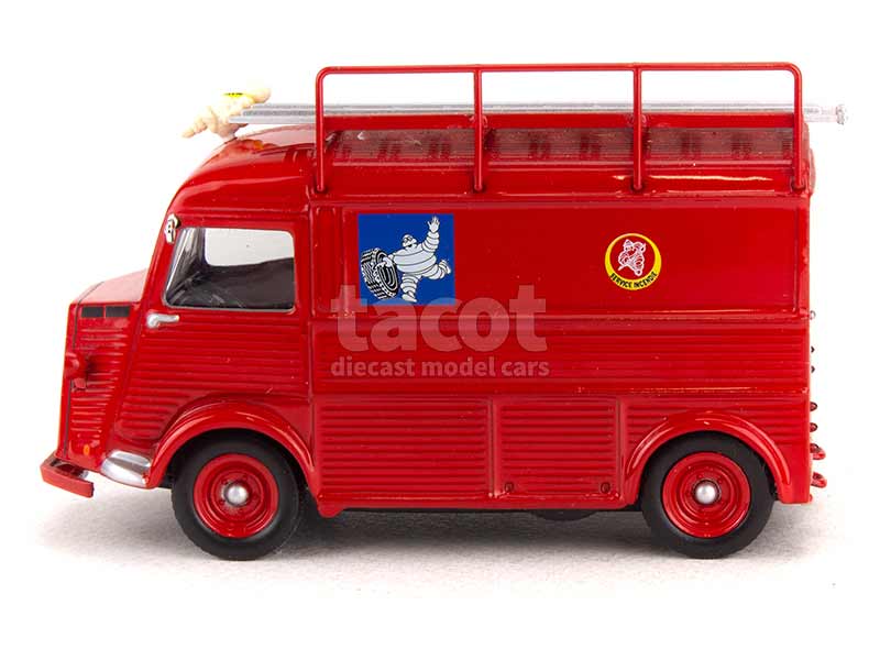 Schuco Citroën HY Sapeur-pompier 1/43 - Rouge, 1940, Occasion